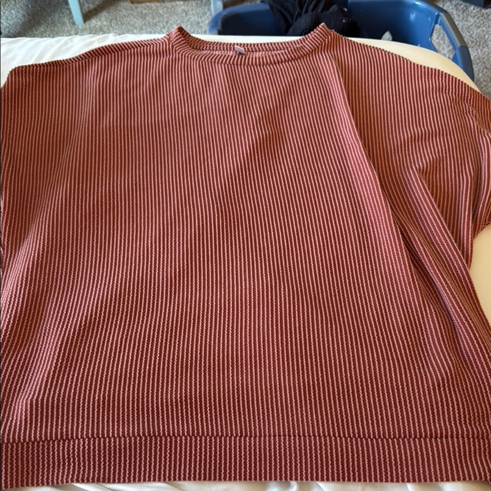 Mauve Women's Ribbed Top